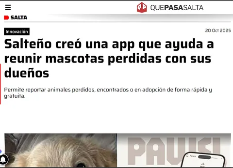 Titular de Qué Pasa Salta sobre Pawsi