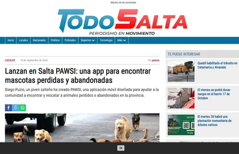 Nota de Todo Salta sobre el lanzamiento