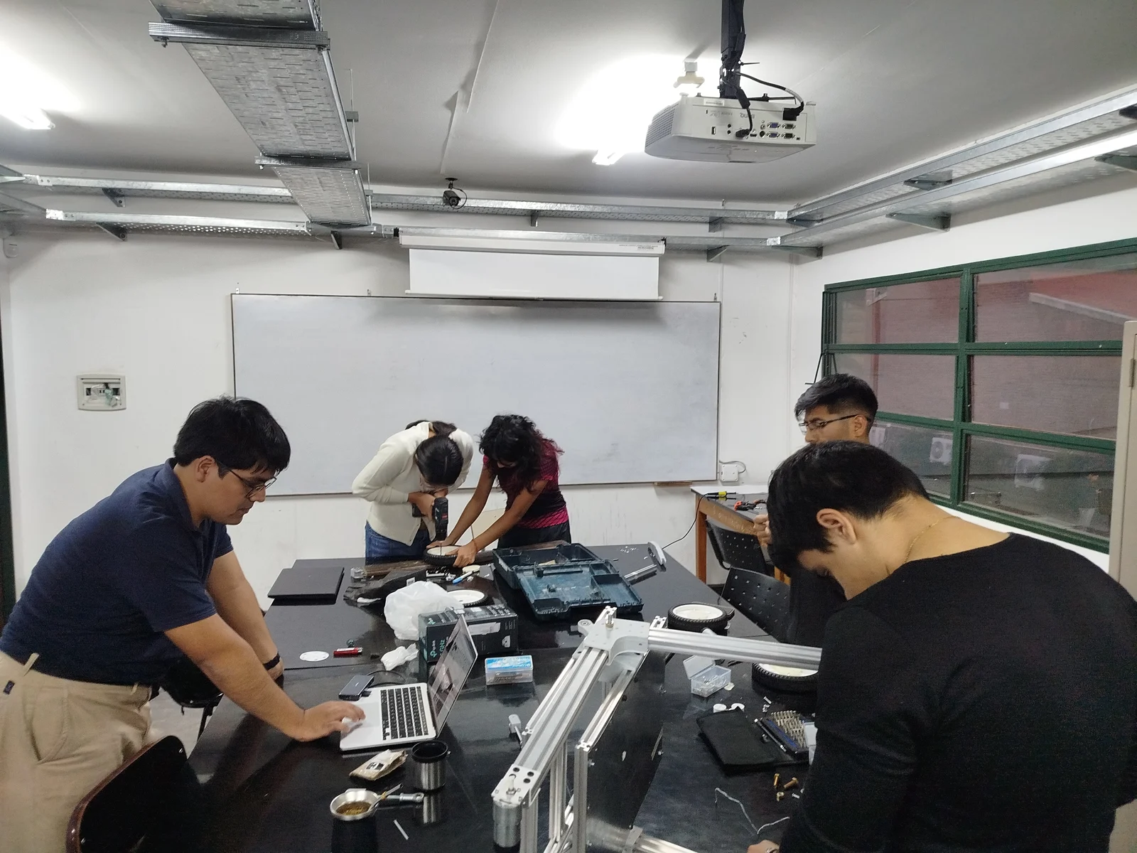 Team integration work on the rover. Project archive.